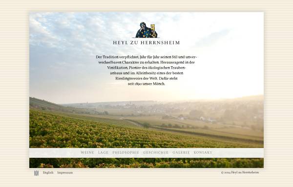 Vorschau von www.heyl-zu-herrnsheim.de, Freiherr Heyl zu Herrnsheim, Weingut