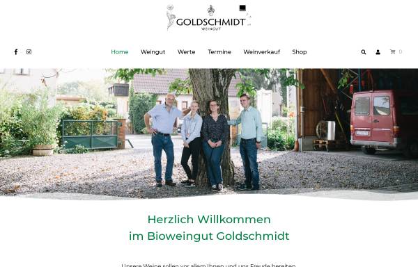 Vorschau von www.wein-goldschmidt.de, Weingut Goldschmidt - Biowein aus Worms-Pfeddersheim