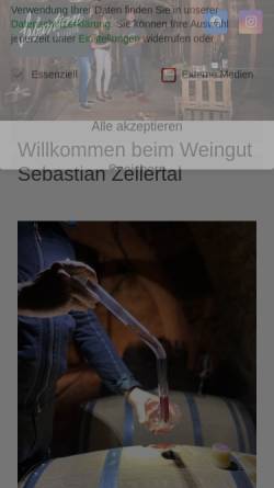 Vorschau der mobilen Webseite www.weingut-hofmann-wachenheim.de, Weingut Hofmann in Wachenheim im Zellertal