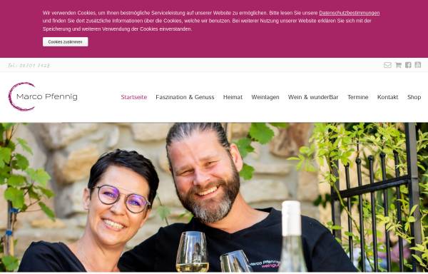 Vorschau von www.weingut-pfennig.de, Weingut und Gutsschänke Pfennig