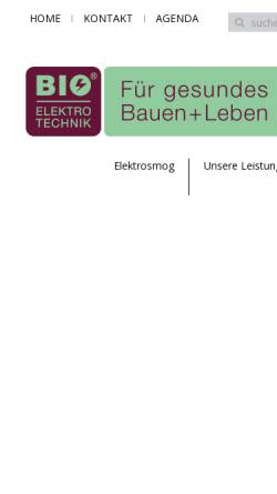 Vorschau der mobilen Webseite www.sabe-schweiz.ch, Schweiz. Arbeitsgemeinschaft Biologische Elektrotechnik