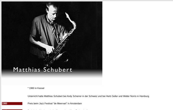 Vorschau von jazzpages.com, Schubert, Matthias