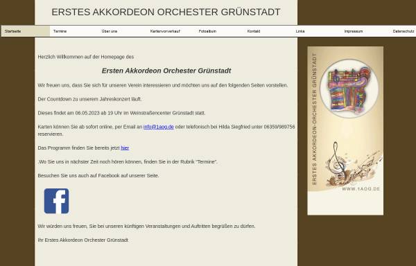 Vorschau von www.1aog.de, Akkordeon Orchester Grünstadt