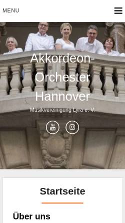 Vorschau der mobilen Webseite www.ao-hannover.de, Akkordeon-Orchester Hannover
