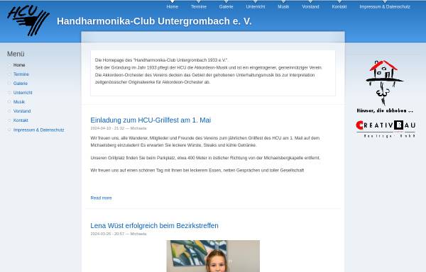 Vorschau von www.hcuntergrombach.de, Akkordeon-Orchester Untergrombach