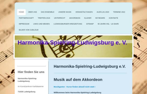 Vorschau von www.hsl-lb.de, Harmonika-Spielring Ludwigsburg e.V.