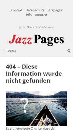 Vorschau der mobilen Webseite jazzpages.com, Doeringer, Roland