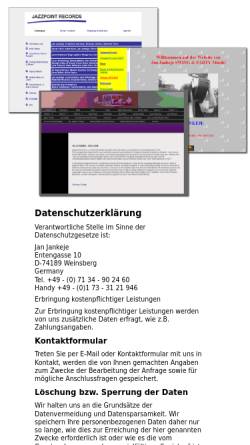 Vorschau der mobilen Webseite www.jankeje.de, Jankeje, Jan