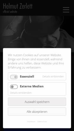 Vorschau der mobilen Webseite www.zerlett.de, Zerlett, Helmut