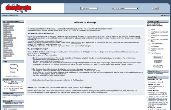 Vorschau von www.mehr-demokratie-wagen.de, mehr-demokratie-wagen.de