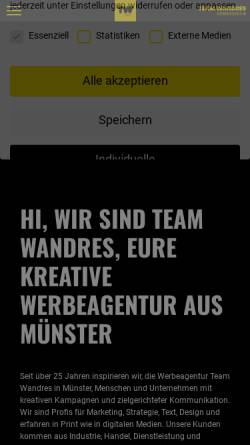 Vorschau der mobilen Webseite team-wandres.de, TEAM Wandres GmbH