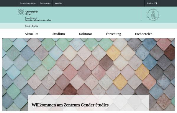 Vorschau von genderstudies.unibas.ch, Geschlechterforschung an der Universität Basel