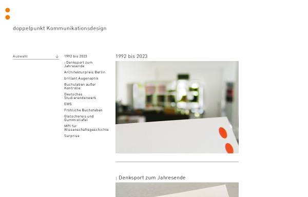 Vorschau von www.doppelpunkt.com, Doppelpunkt Kommunikationsdesign GmbH