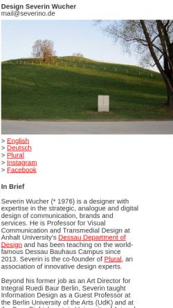 Vorschau der mobilen Webseite www.severino.de, Severino Design