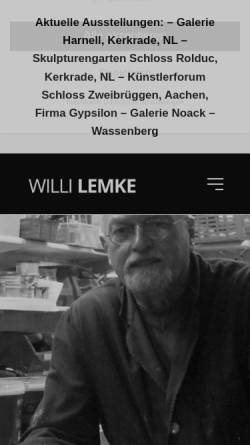 Vorschau der mobilen Webseite www.willi-lemke.de, Lemke, Willi