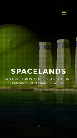 Vorschau der mobilen Webseite www.spacelands.de, Lewecke, Frank