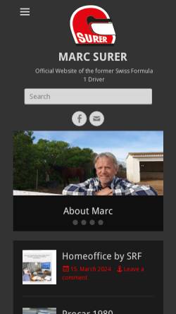 Vorschau der mobilen Webseite www.marcsurer.com, Surer, Marc
