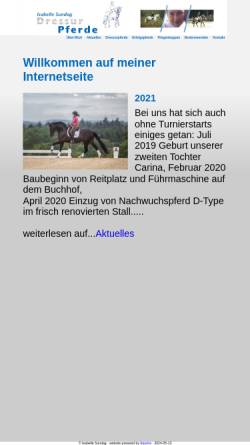 Vorschau der mobilen Webseite www.sundag-dressurpferde.de, Sundag Dressurpferde