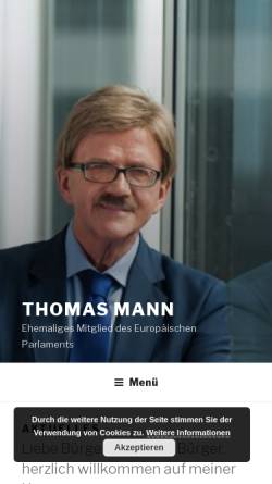 Vorschau der mobilen Webseite www.mann-europa.de, Mann, Thomas