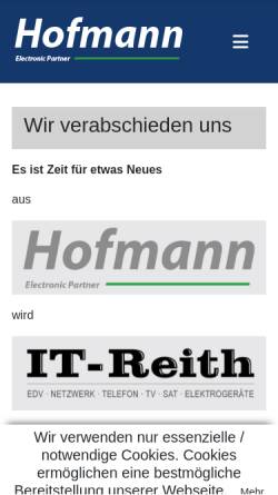 Vorschau der mobilen Webseite www.ersatz-fernbedienung.com, Ersatz-Fernbedienung, Inh. Alfons Hofmann
