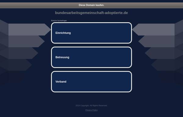Vorschau von www.bundesarbeitsgemeinschaft-adoptierte.de, Bundesarbeitsgemeinschaft Adoptierte (BARGEA)