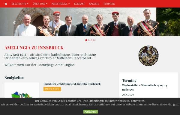 Vorschau von amelungia.net, Amelungia Innsbruck