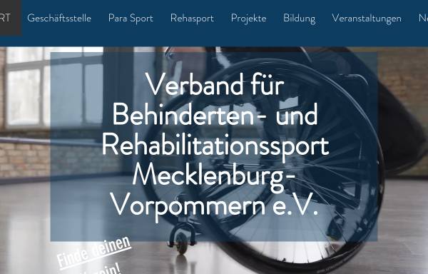 Vorschau von www.vbrs-mv.de, Verband für Behinderten- und Rehabilitationssport in M-V