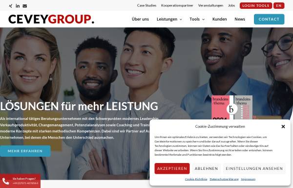 Vorschau von ceveygroup.com, Cevey Consulting GmbH