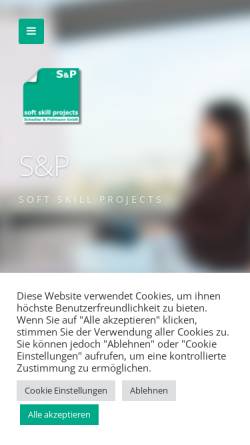 Vorschau der mobilen Webseite www.softskillprojects.at, Soft Skill Projects - Schadler und Pollmann GnbR