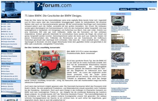 Vorschau von www.7-forum.com, 75 Jahre BMW Design