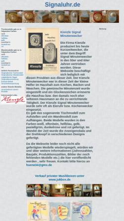 Vorschau der mobilen Webseite www.signaluhr.de, Signaluhr.de