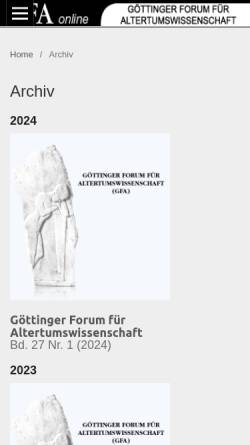 Göttinger Forum für Altertumswissenschaft