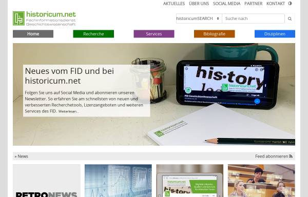 Vorschau von www.historicum.net, historicum: Geschichte und Geschichtswissenschaft