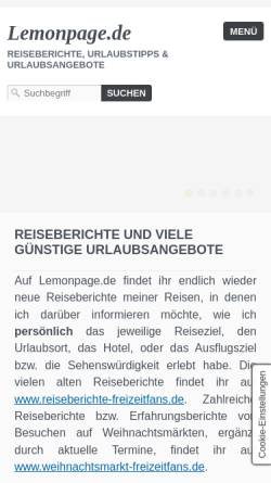 Vorschau der mobilen Webseite www.lemonpage.de, Lemonpage [Guido Lehmann]