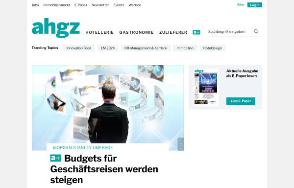 Vorschau von www.ahgz.de, Allgemeine Hotel- und Gastronomie-Zeitung