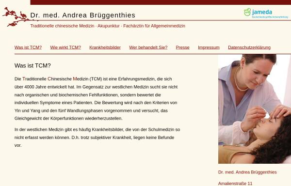 Vorschau von dr-brueggenthies.de, Dr. med. Andrea Brueggenthies