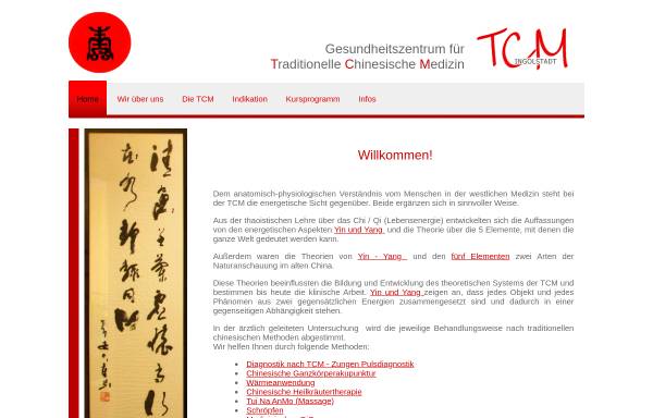 Vorschau von www.tcm-in.de, Gesundheitszentrum für Traditionelle Chinesische Medizin