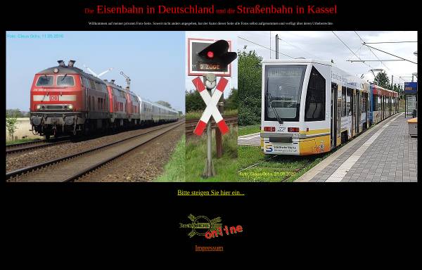 Vorschau von www.straba-kassel.de, Bilderbogen der Kasseler Straßenbahnen
