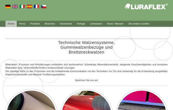 Vorschau von www.lueraflex.com, Lüraflex GmbH