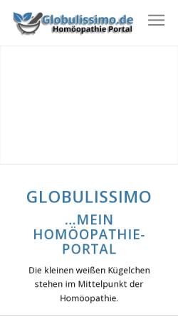 Vorschau der mobilen Webseite www.globulissimo.de, Globulissimo