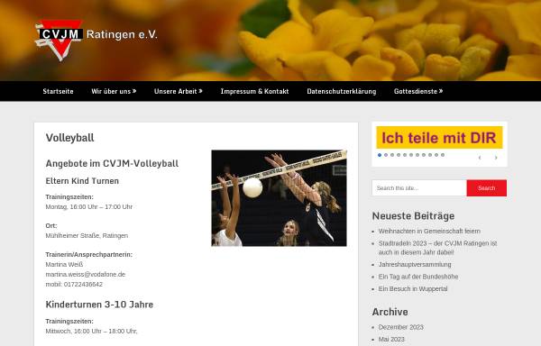 Vorschau von cvjm-ratingen.de, CVJM Ratingen Volleyball