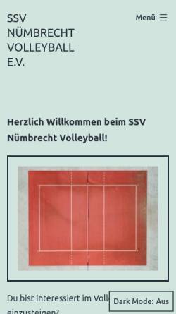 Vorschau der mobilen Webseite nuembrechter-volleyball.de, SSV Homburg-Nümbrecht