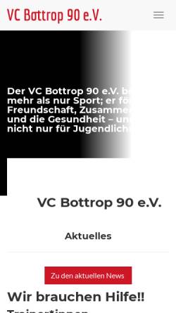 Vorschau der mobilen Webseite www.vcbottrop90.de, VC Bottrop 90 e.V.