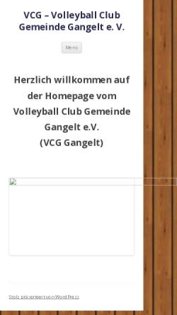Vorschau der mobilen Webseite www.volleyball-gangelt.de, VC Gemeinde Gangelt e.V.