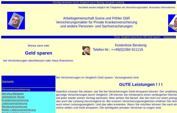 Vorschau von www.vers25.de, Arbeitsgemeinschaft Sosna und Pöhler GbR