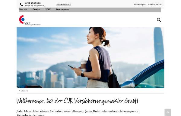 Vorschau von www.cur-vm.de, Cur Versicherungsmakler GmbH