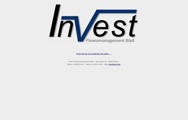 Vorschau von www.ifm24.de, IFM24 Invest-Finanzmanagement Blaß