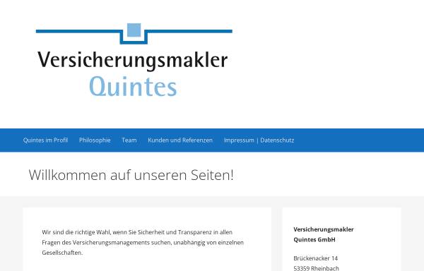 Vorschau von quintesversmakler.de, Quintes Versicherungsmakler, Inh. Karin Quintes