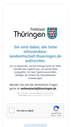 Vorschau der mobilen Webseite www.thueringen.de, Landwirtschaftsämter des Freistaates Thüringen