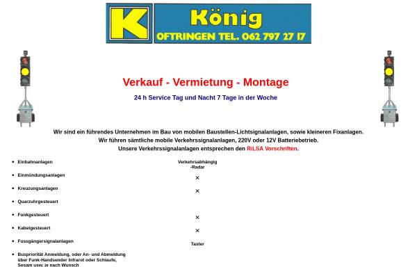 Vorschau von www.koenig-signalanlagen.ch, König Signalanlagen